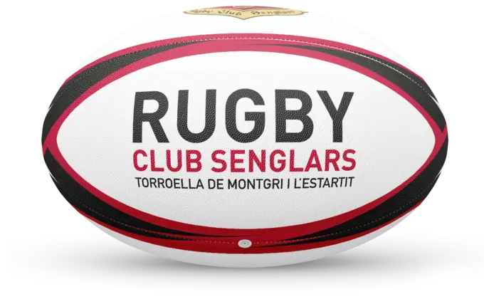 Balón de rugby personalizado para Rugby Club Senglars
