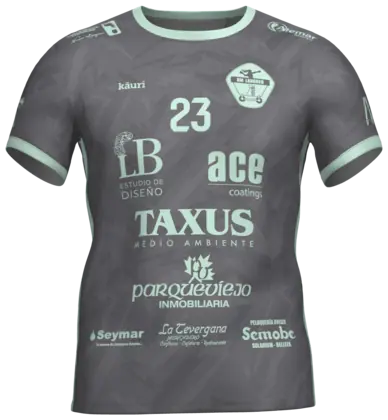 Camiseta de balonmano gris del BM Langreo