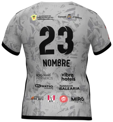 2.ª equipación de Sa Ferradura por detrás