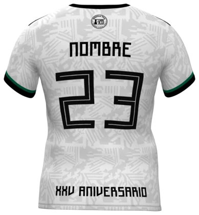 La camiseta del Atlético Tico por detrás