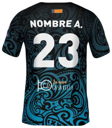 La camiseta de Intermarjal por detrás