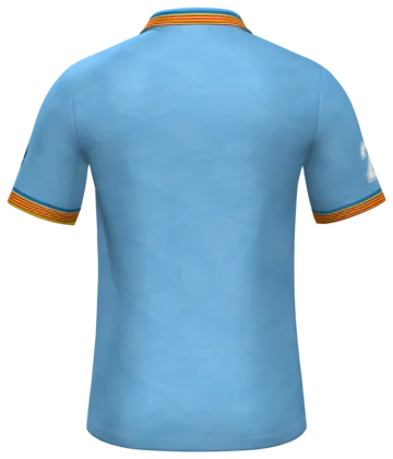 La camiseta de árbitro por detrás