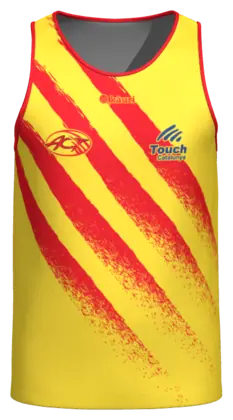 Camiseta de tirantes de touch con la senyera sublimada