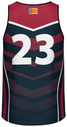 La camiseta del San Roque por detrás